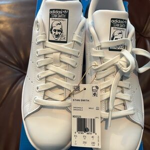 adidas Stan Smith White Leather Low-Top Sneakers